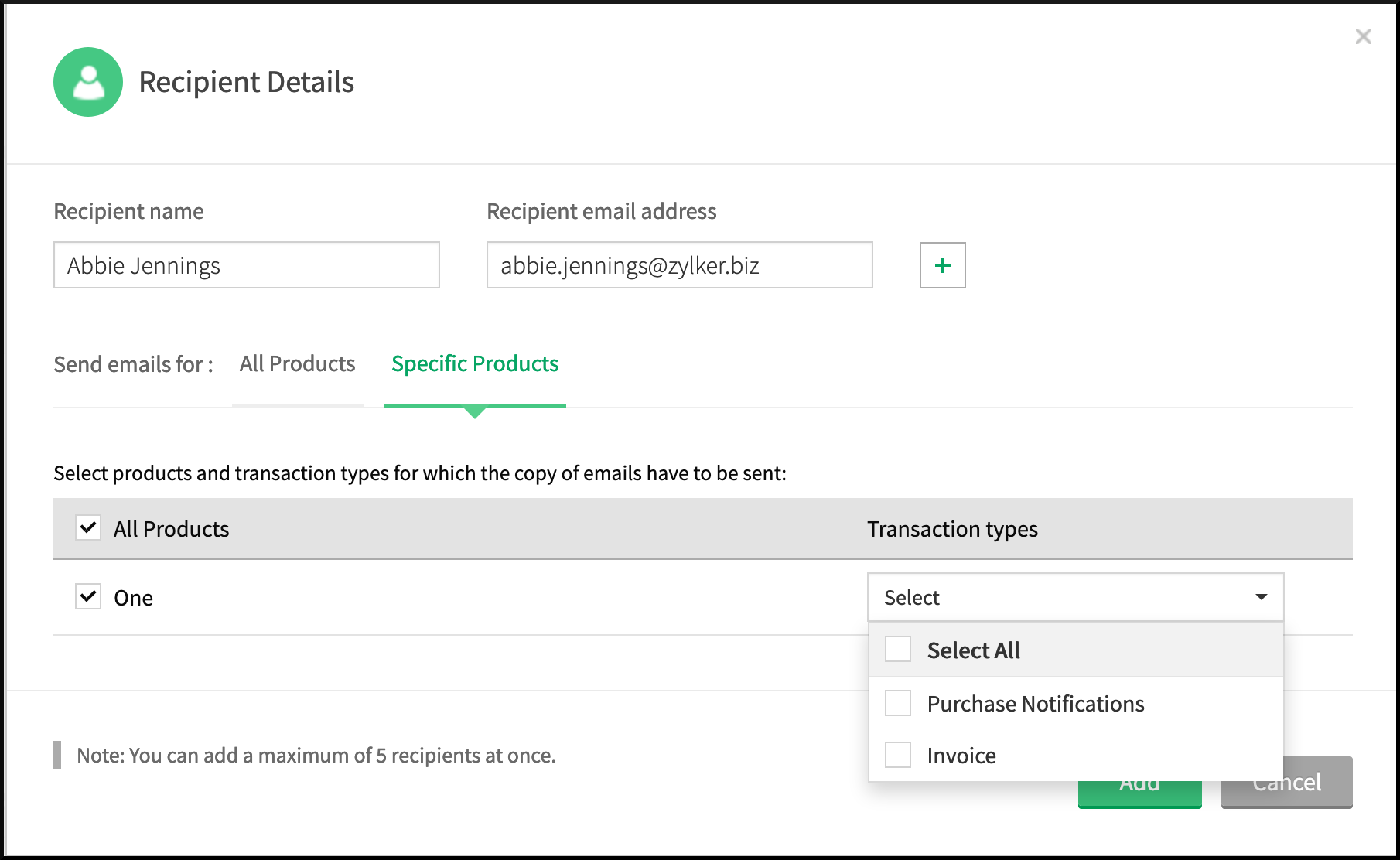 recipient-notification-types