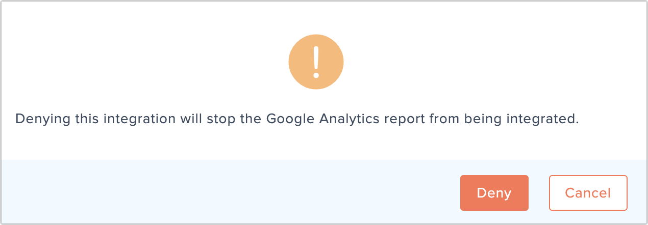 google analytics deny