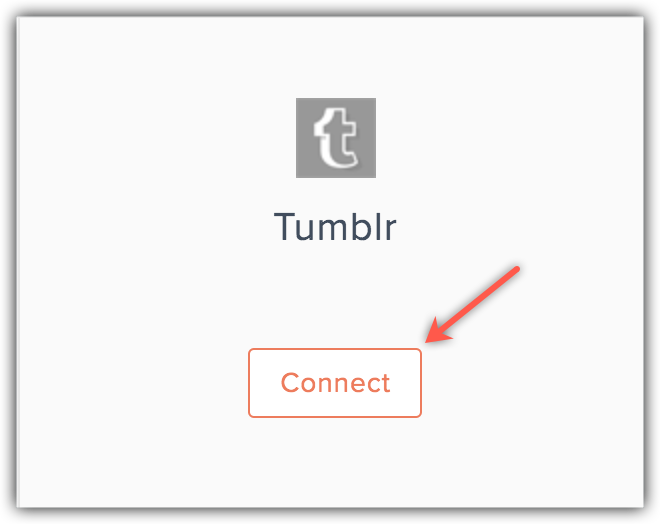 connect with tumblr