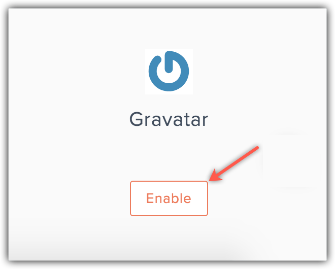 enable gravatar