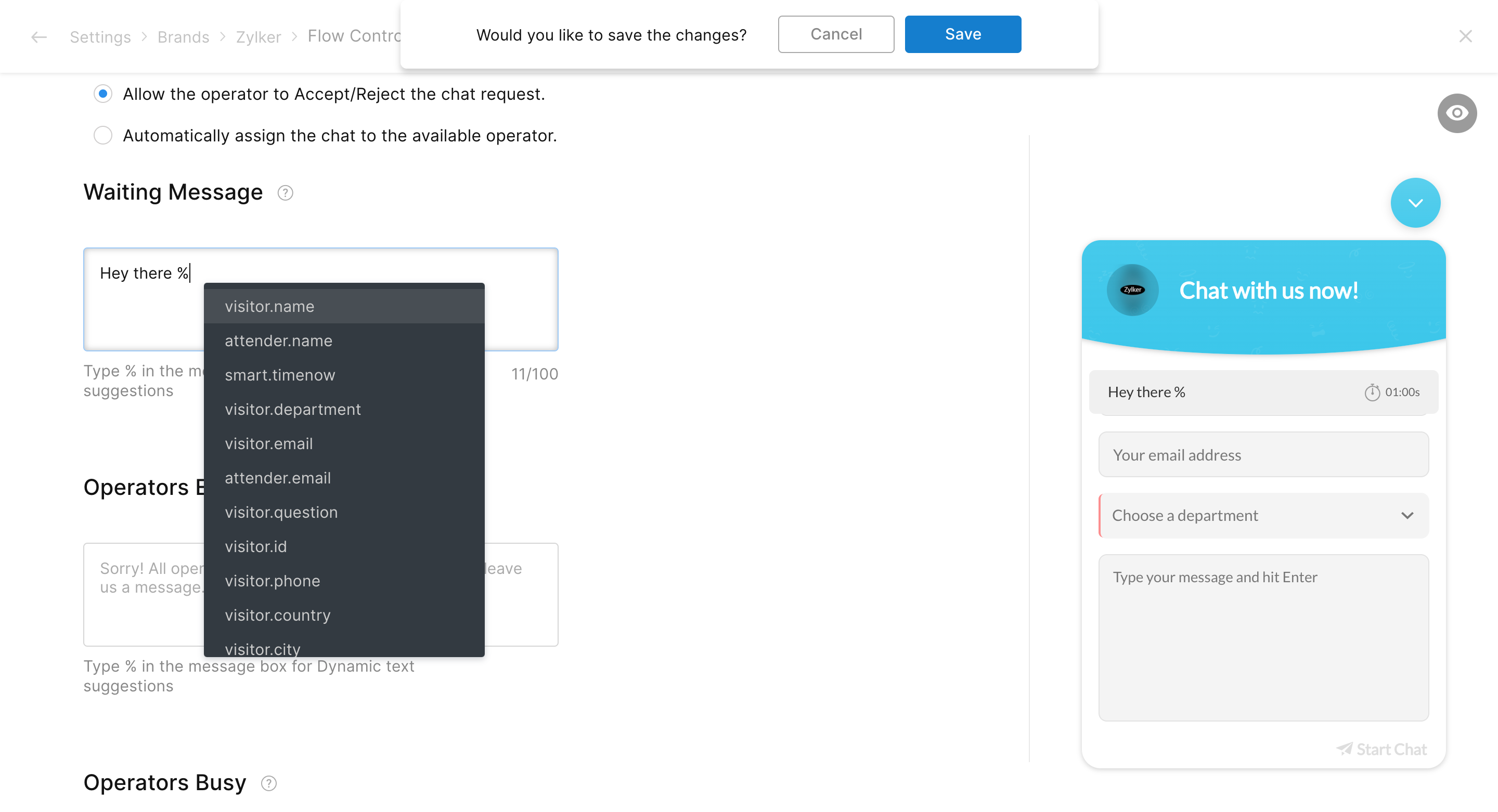 speech to text zoho