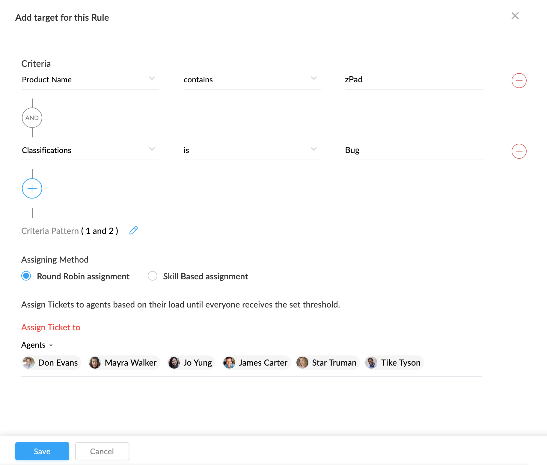 round robin assignment in zoho desk