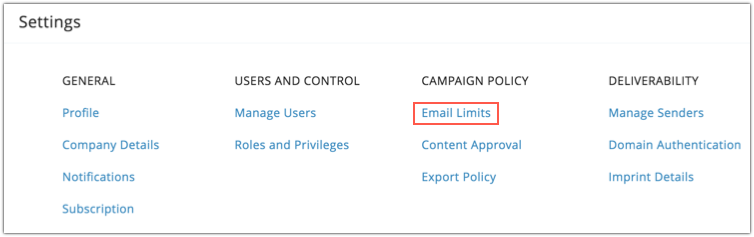 email limits
