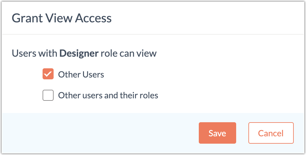grant view access popup