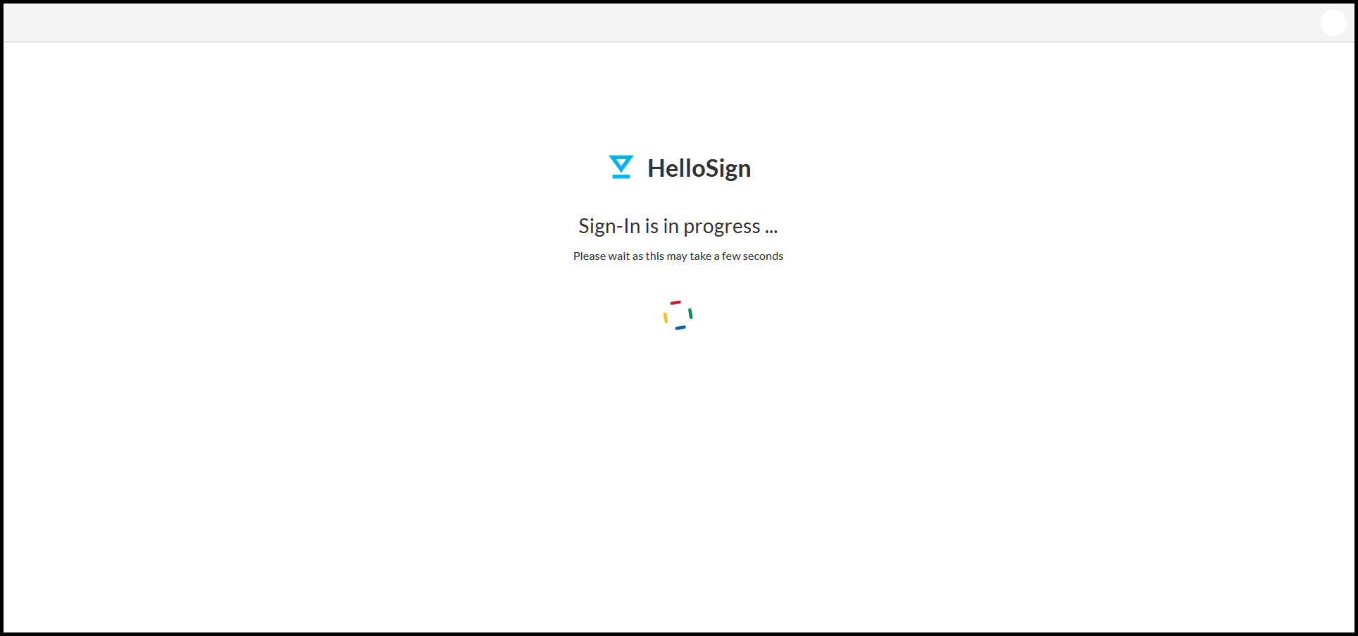 Signing in to HelloSign with SSO
