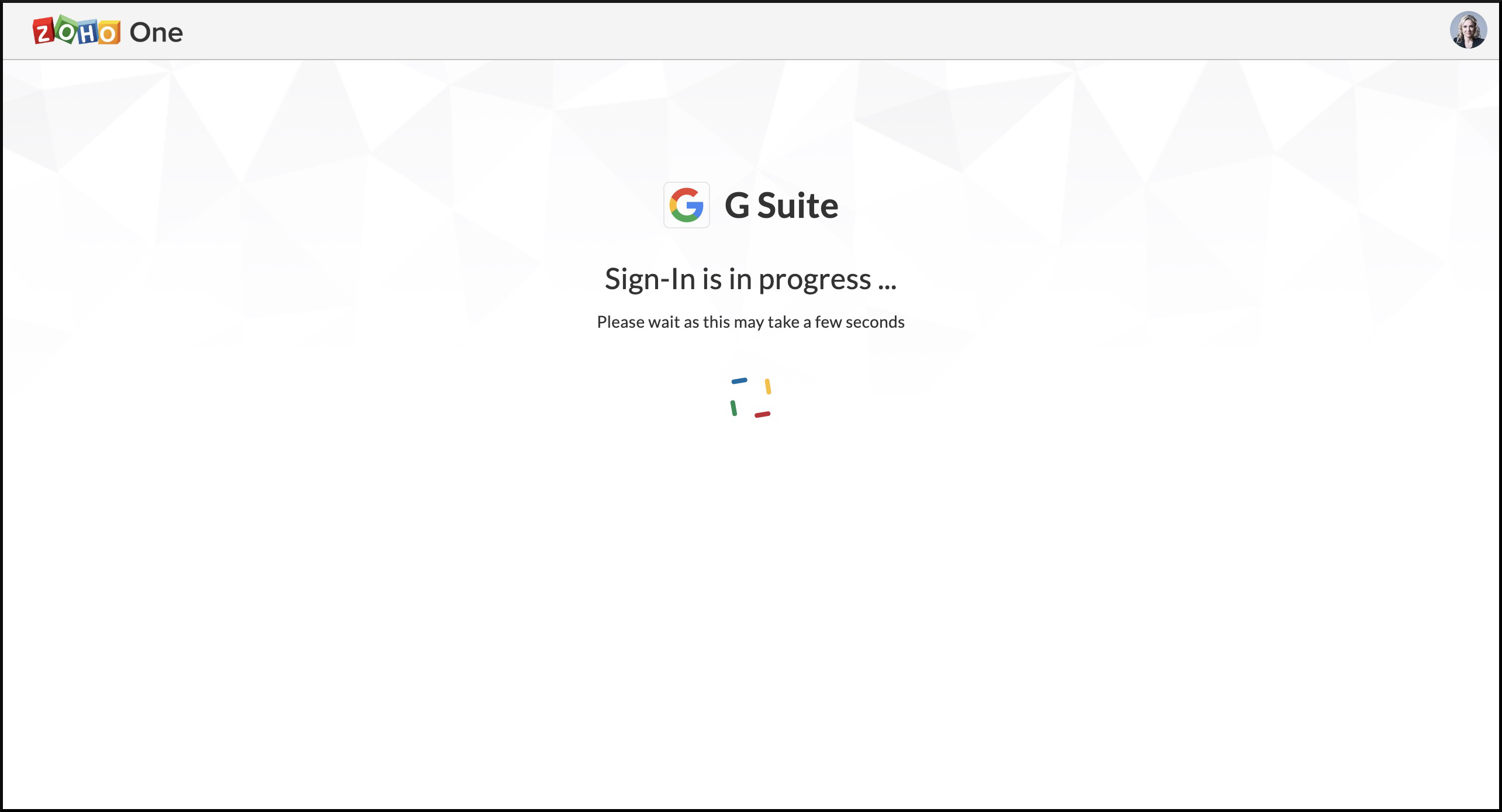 Single sign-on into G Suite through Zoho One