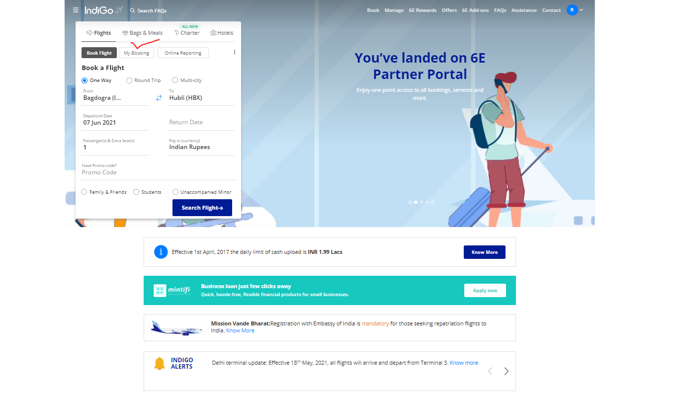 indigo travel agent portal