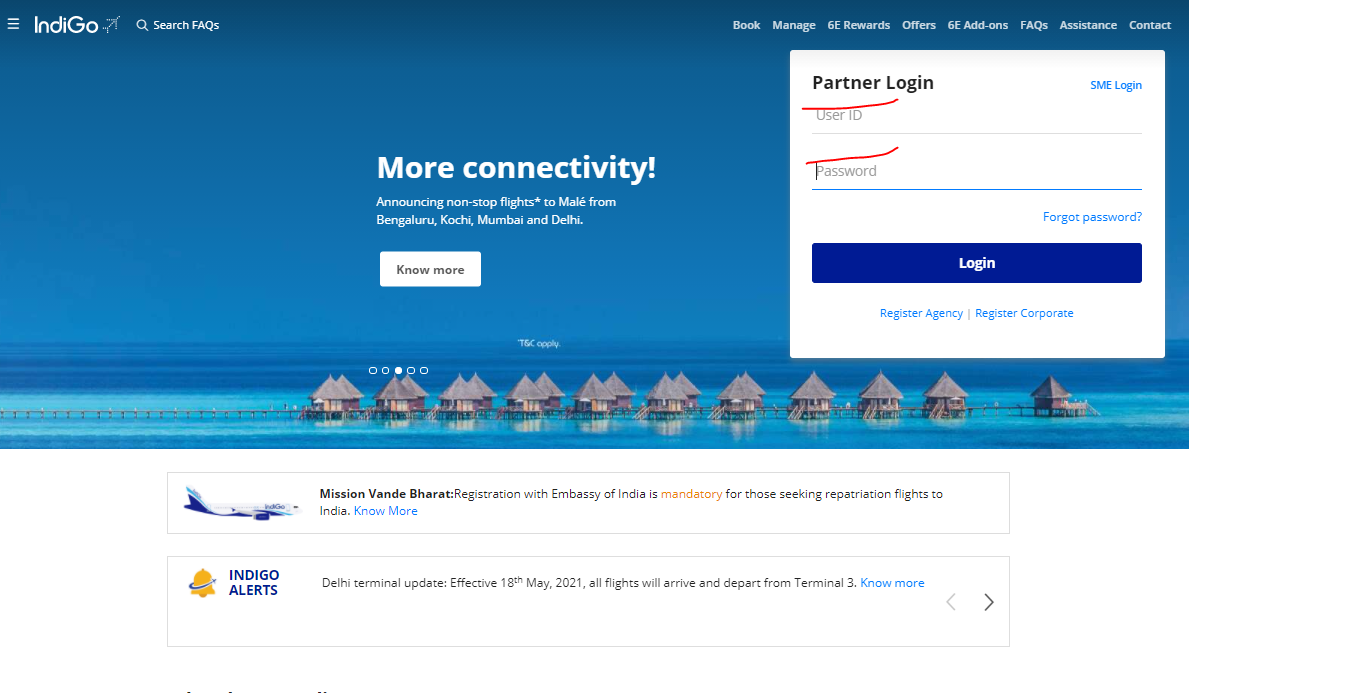 indigo travel agent portal