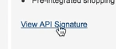 View API Signature link. 