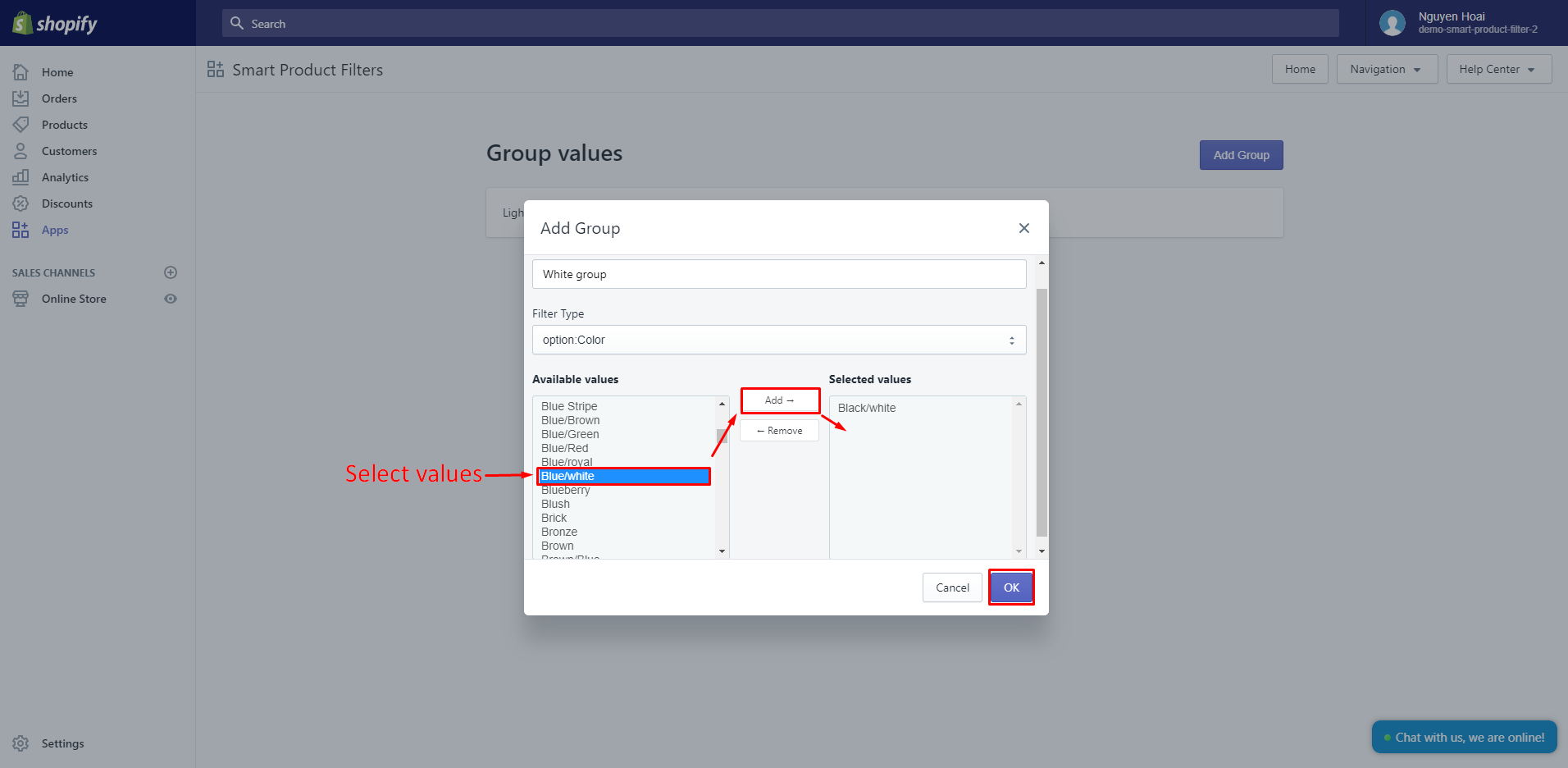 How to add group values