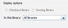 Display setting to fix error for sharing group libraries in Display User.