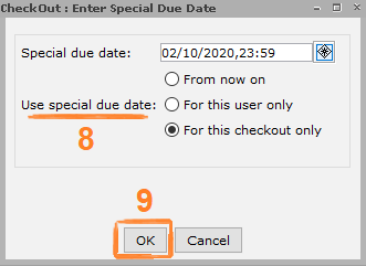 Special Due Date options