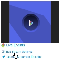 Edit Stream Settings
