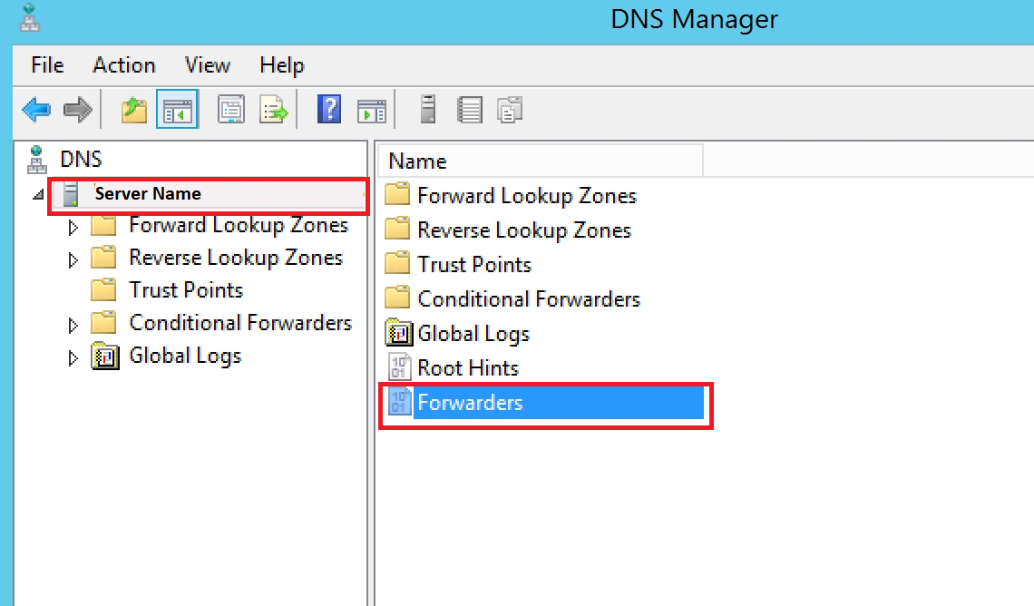 Windows Server DNS Manager