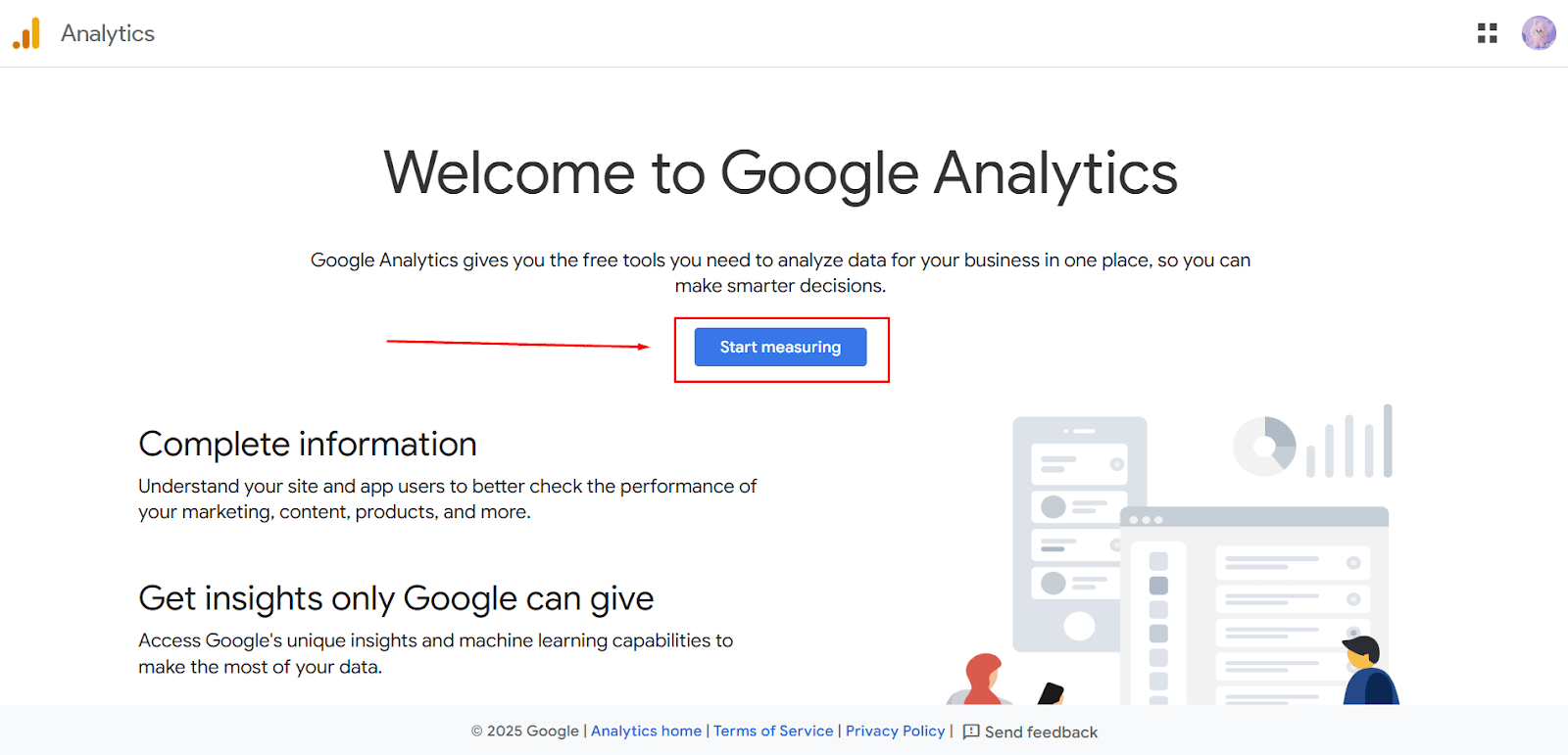 How to create a Google Analytics 4 account to link to your Shopify store
