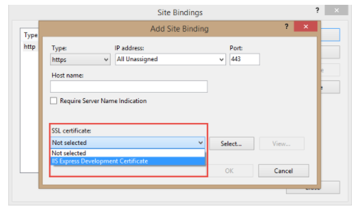 SSL certificate selection
