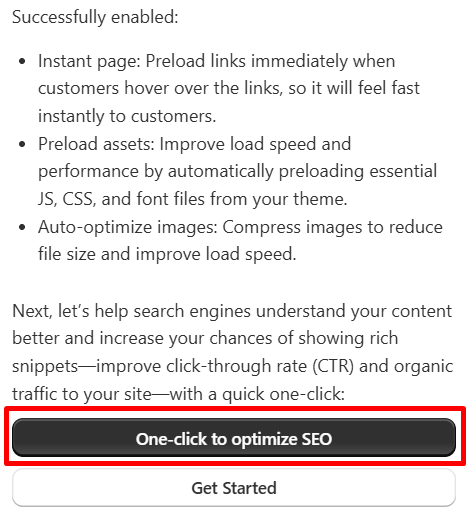 Tapita One-click optimize SEO