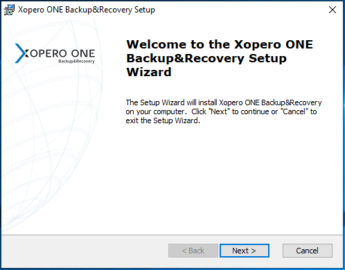 Beginning installation of Xopero ONE
