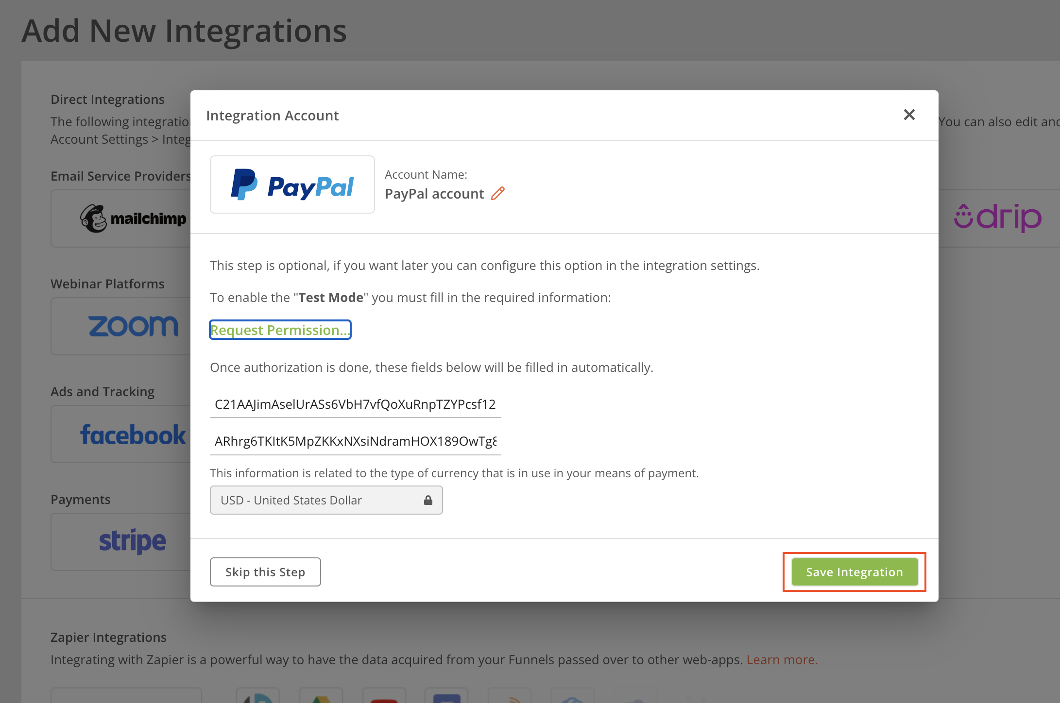 [2.0] PayPal Integration