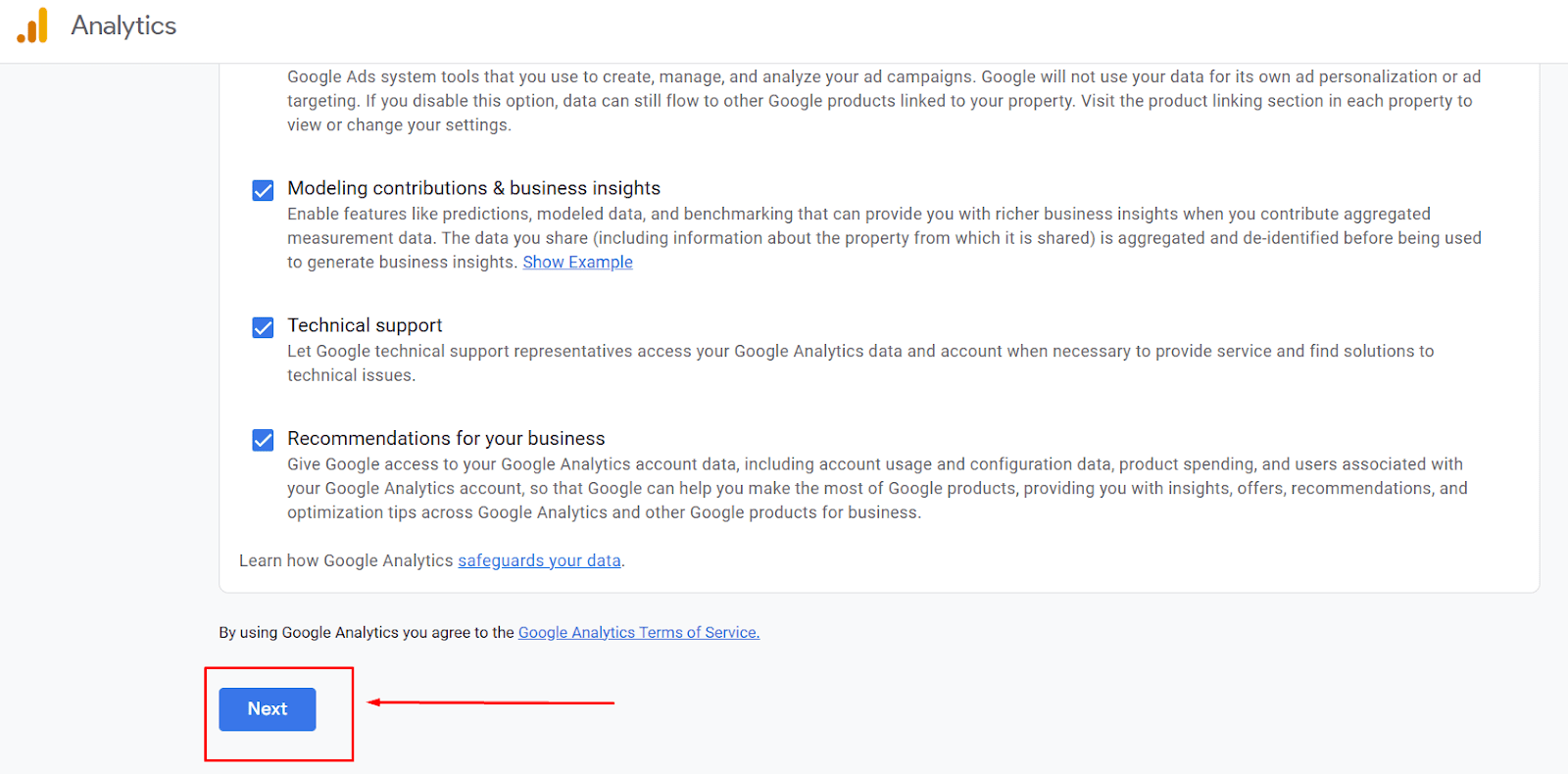 How to create a Google Analytics 4 account to link to your Shopify store