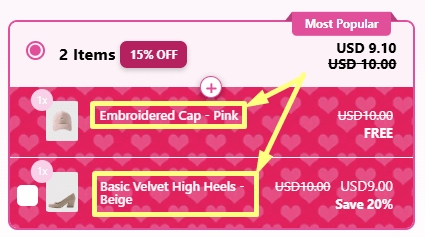 Edit Quantity Breaks offers