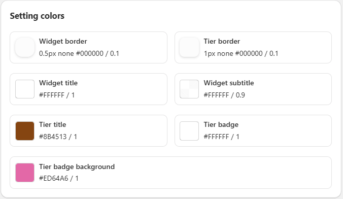 Edit Quantity Discount & Volume Discount - Design Config - Setting colors