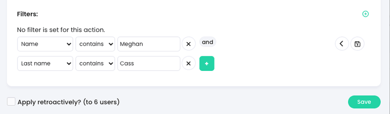 Award badge pop-up showing a chain of filters