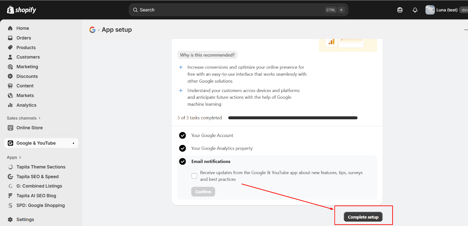 How to create a Google Analytics 4 account to link to your Shopify store