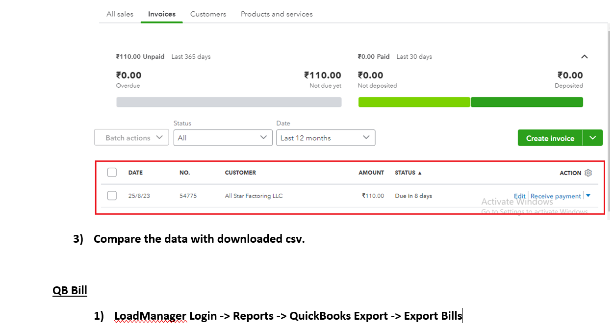 QuickBooks Online authorization screen