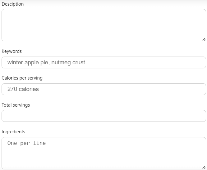 Recipe Schema Guide in Tapita SEO & Speed