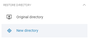 Choosing the directory