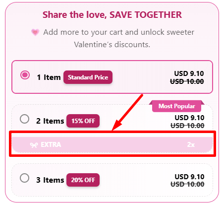 Edit Quantity Breaks offers