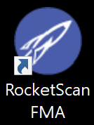 The RocketSCAN Desktop shortcut icon.