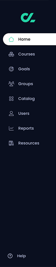 Primary navigation menu