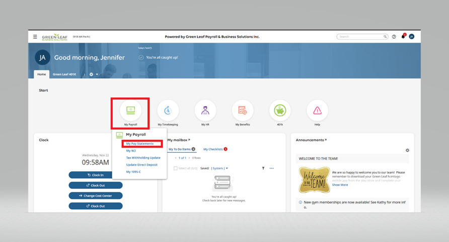 Pay Statements – How to Access Historical Pay Statements