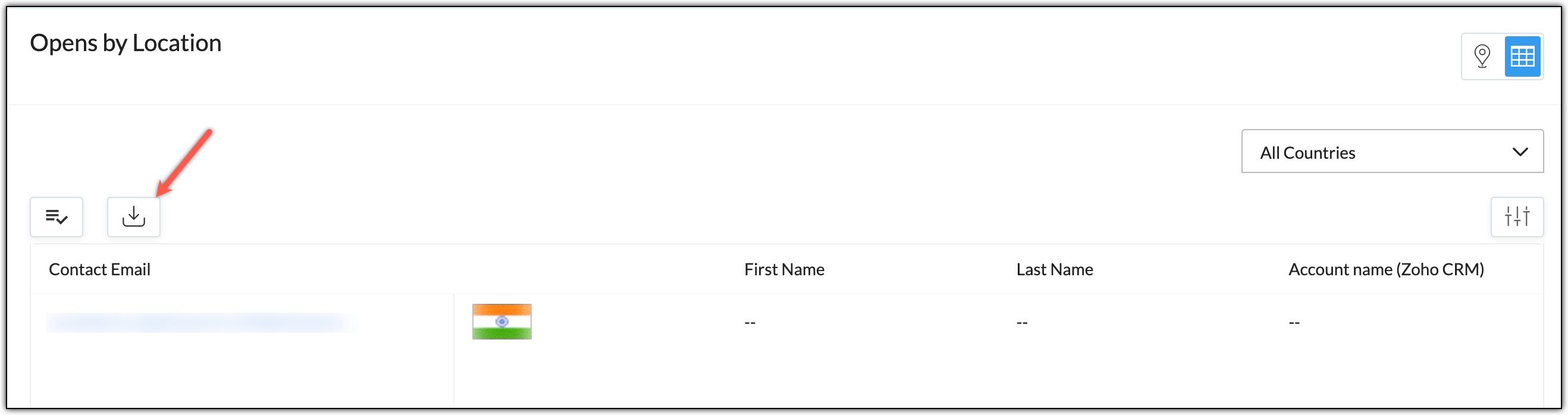 Export contacts