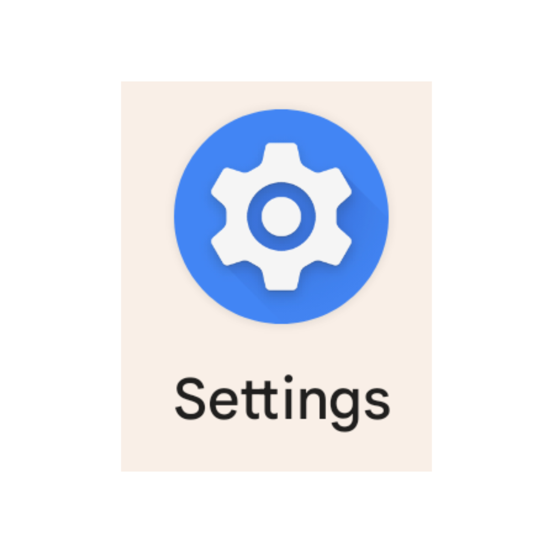 Android Settings button