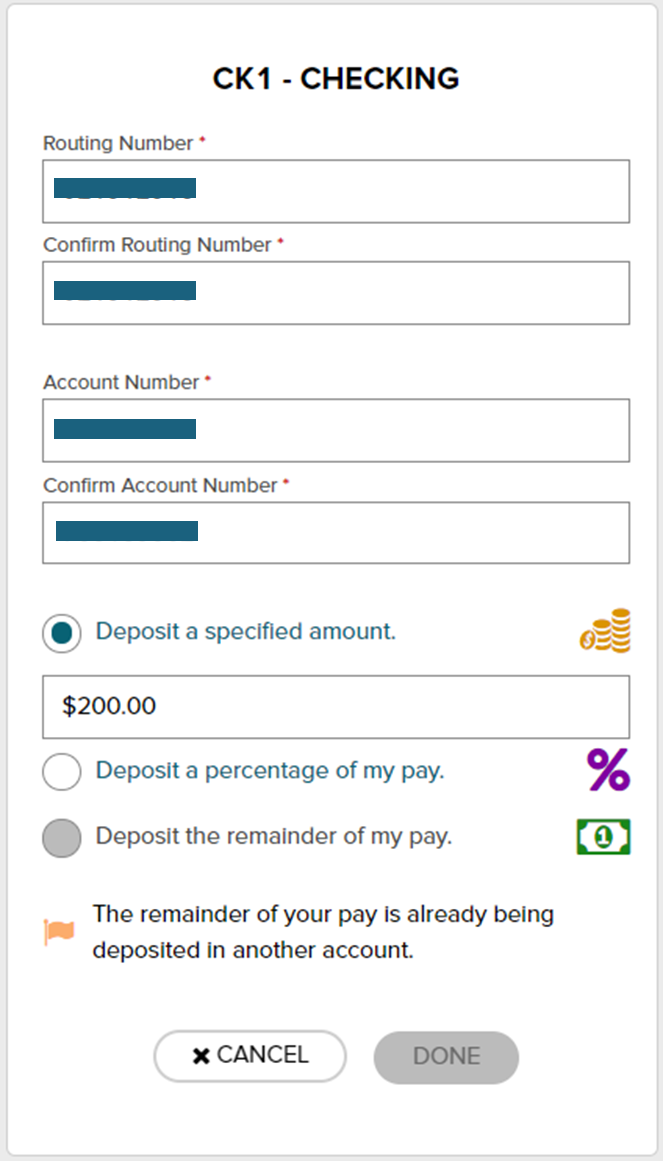 ADP Updating Direct Deposit