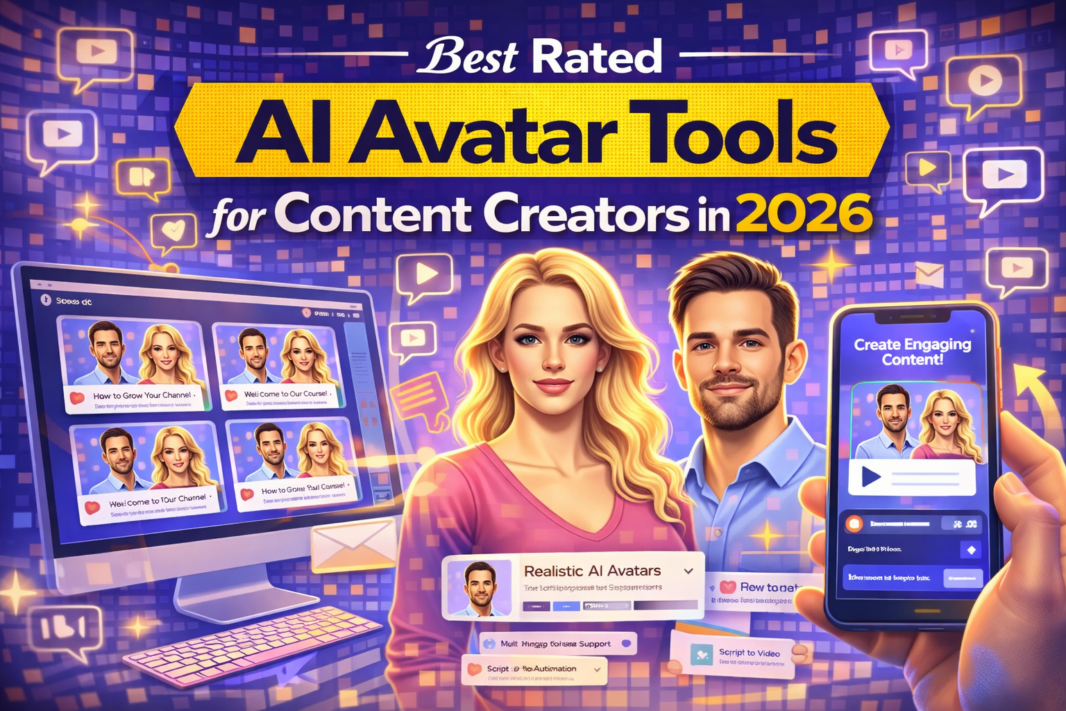 Best Rated AI Avatar Tools for Content Creators
