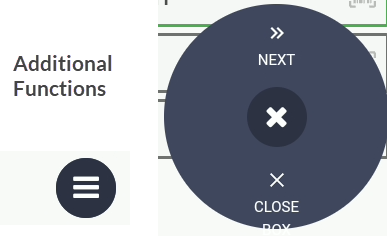 Next action button for skipping items during picking