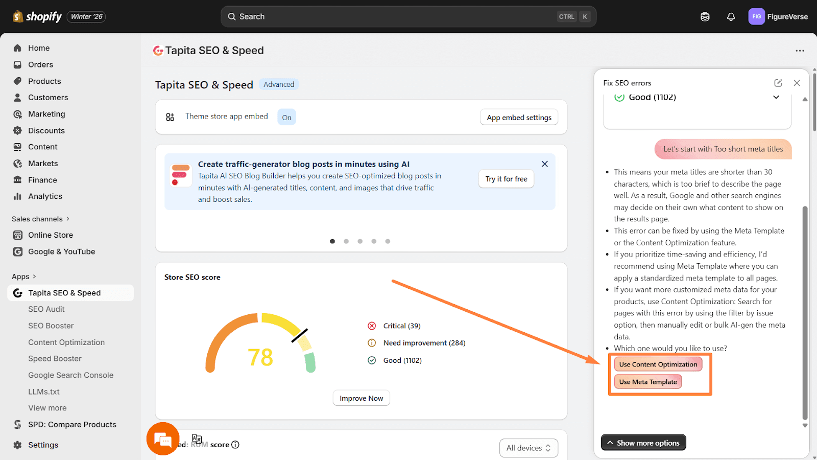 The AI SEO Agent explains each error in simple terms