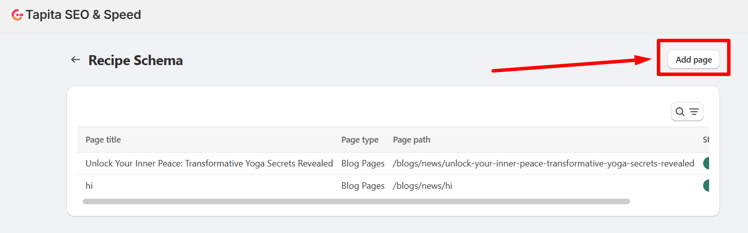 'Configure' on the Recipe block