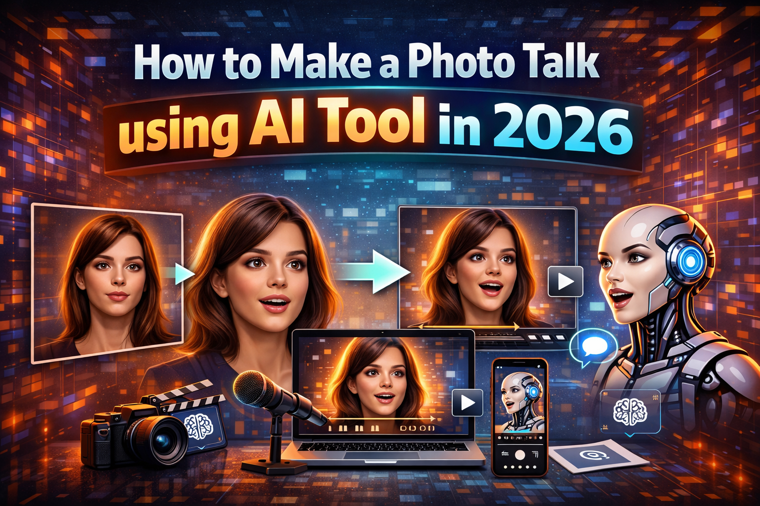 How to Make a Photo Talk using AI Tool