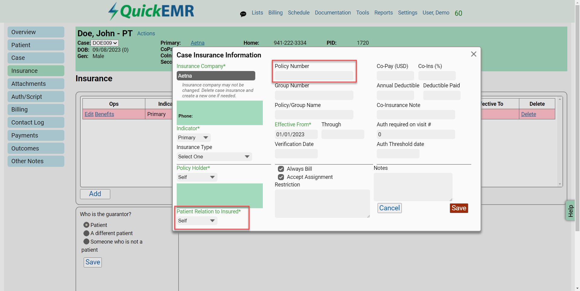 Benefit & Eligibility Checking