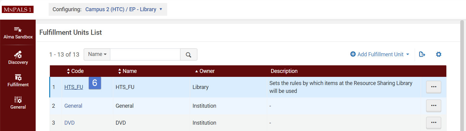 Library ILL fulfillment unit policies