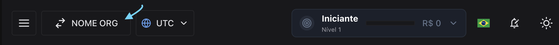 Trocar Organização