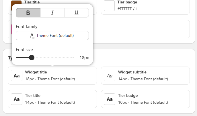 Edit Quantity Discount & Volume Discount - Design settings