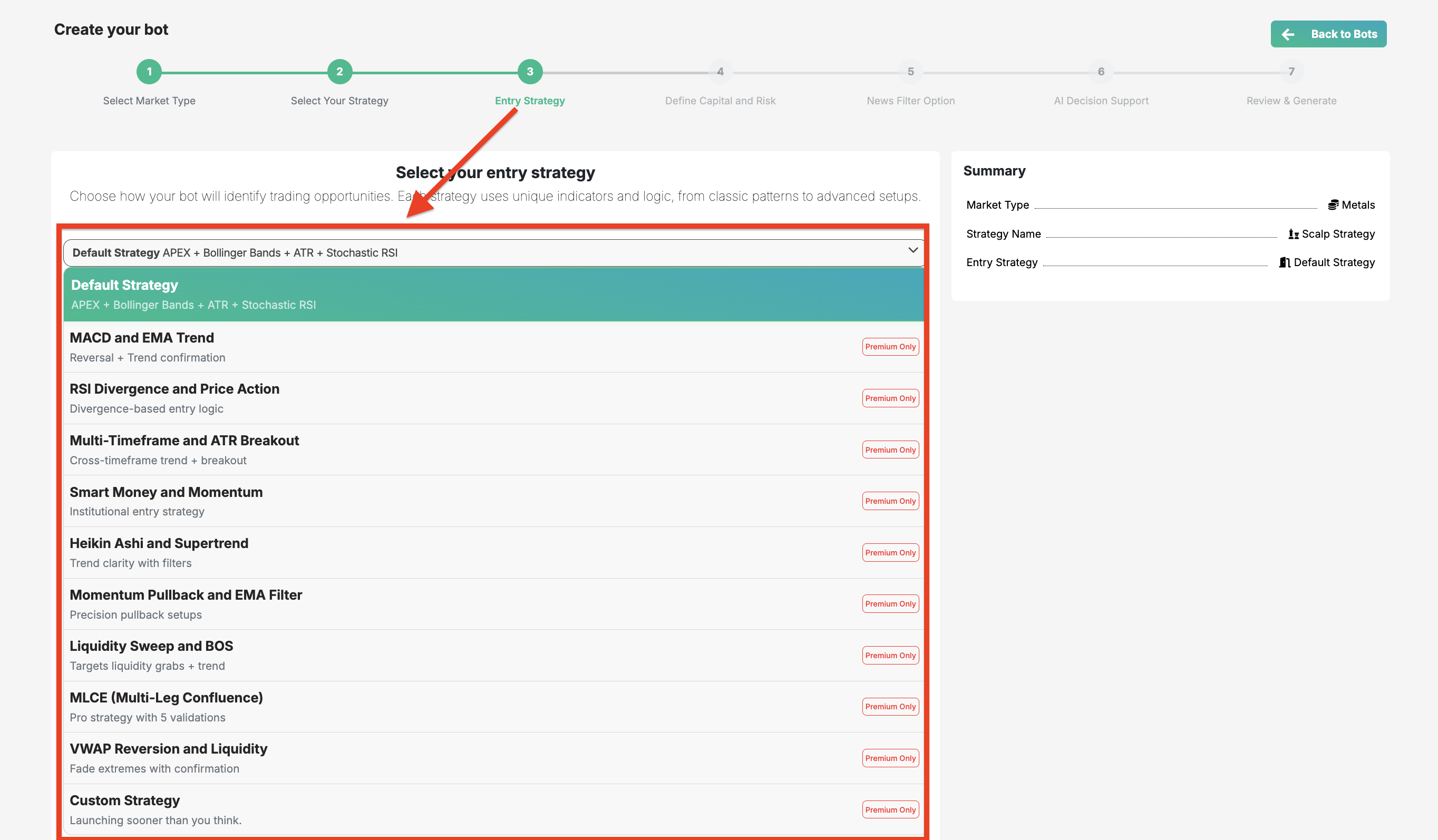 xaubot top entry strategies