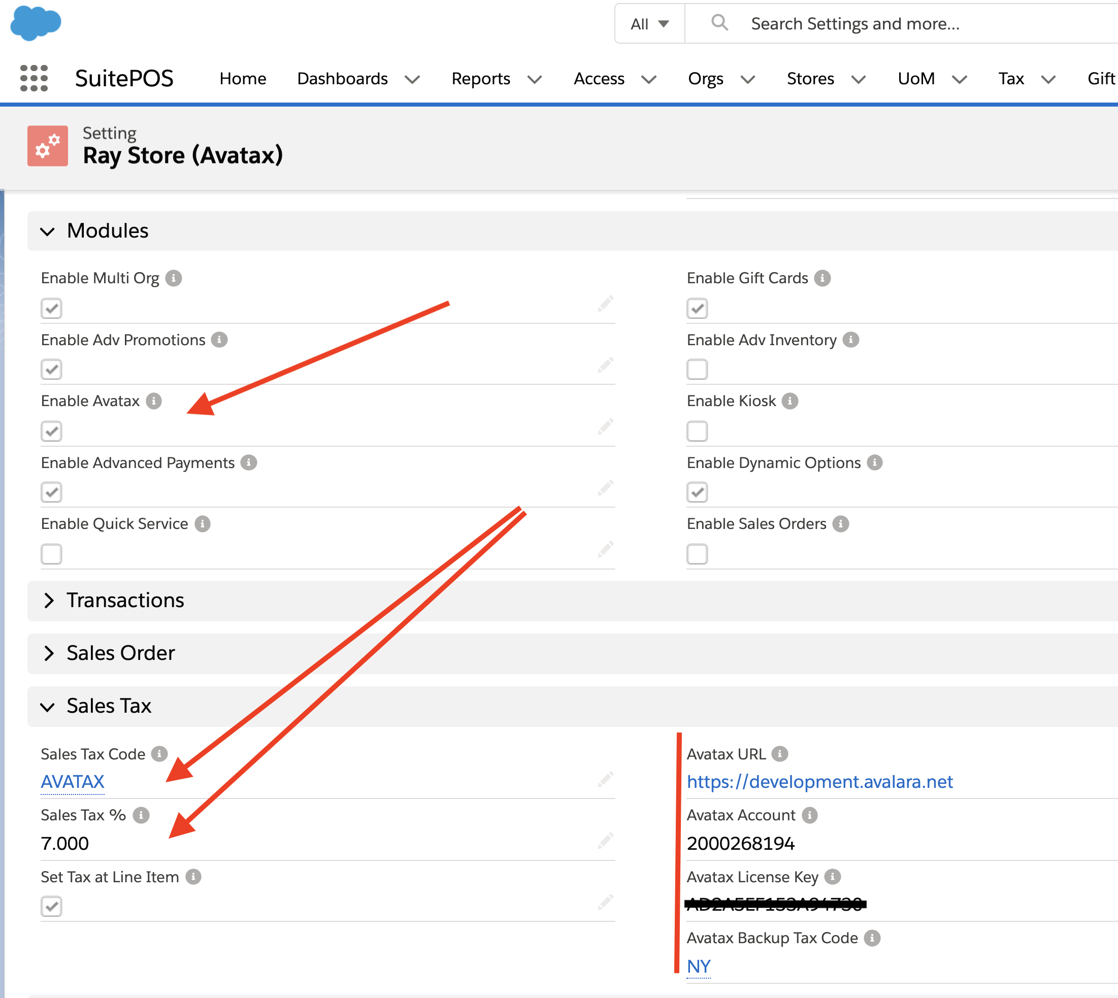 Setting up Salesforce taxes