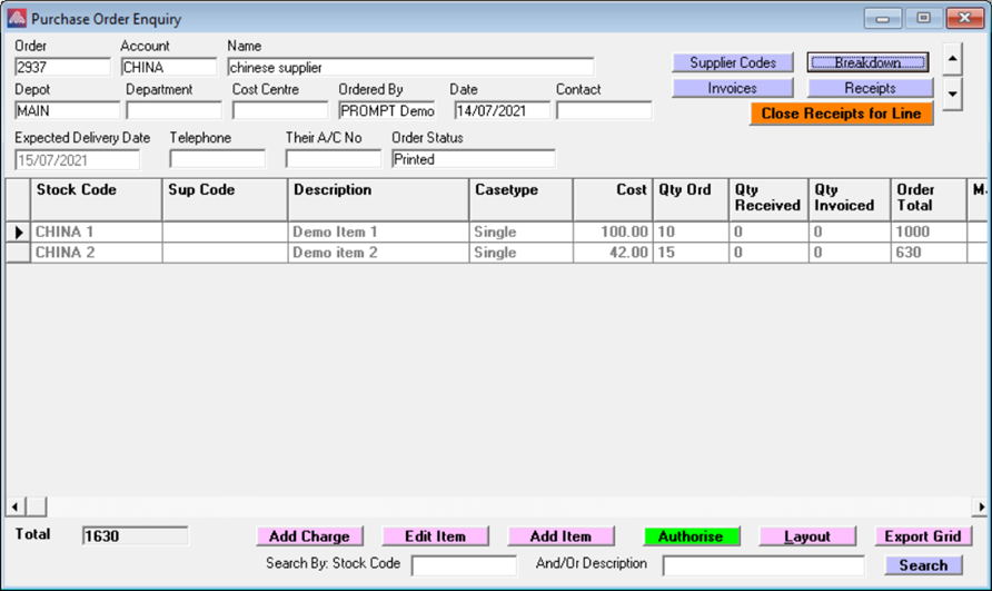 Customs Duty  Freight Costs Via Goods In